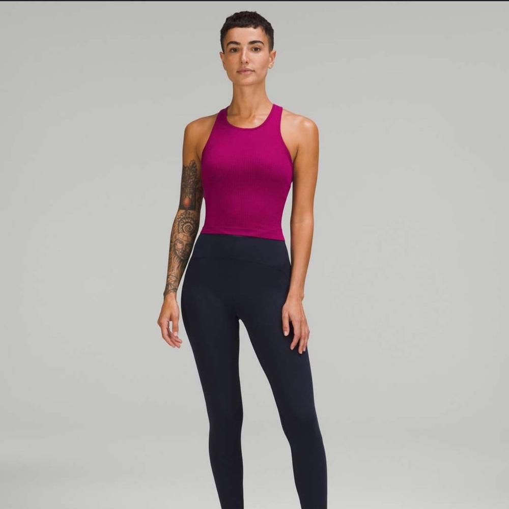 Lululemon ebb to street crop top